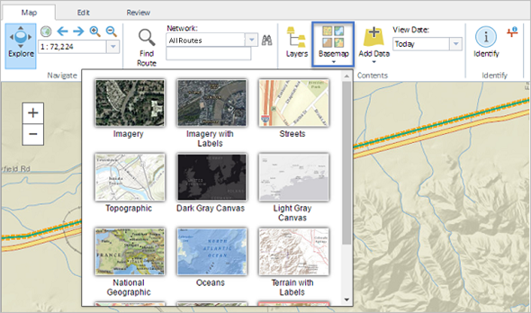 A custom basemap in RCE